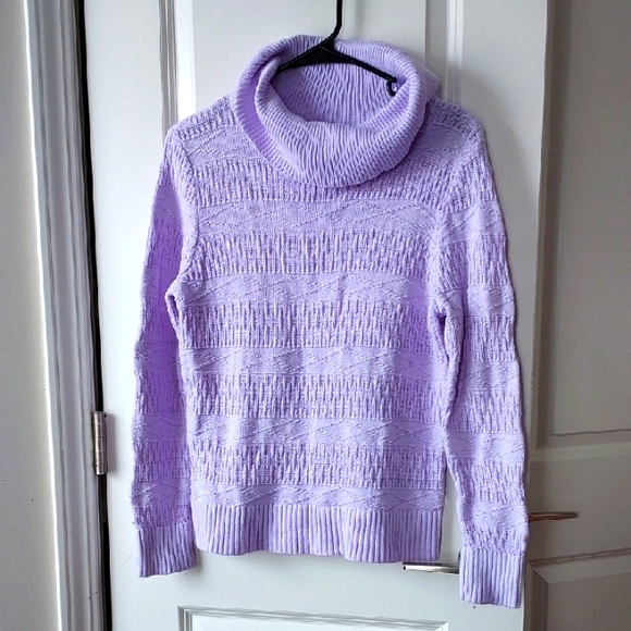 Christopher & Banks Petite Lavender Turtleneck Sweater Pm - Picture 1 of 10